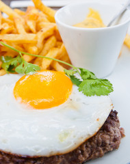 Egg and fries
