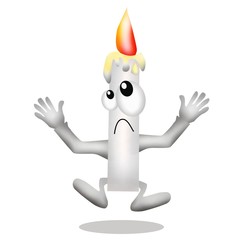 candela che si consuma