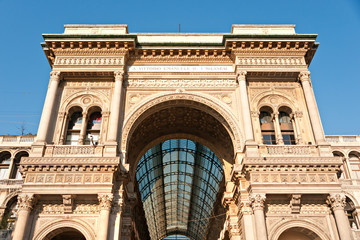 Fototapeta na wymiar Vittorio Emanuele gallery in Milan