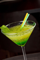 cocktail with kiwi