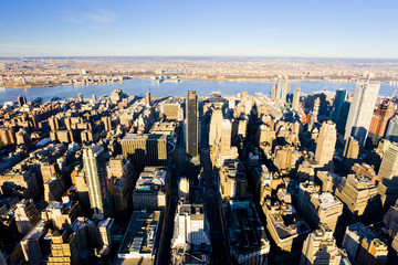 Obraz na płótnie Canvas view of Manhattan from The Empire State Building, New York City,
