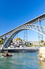 Dom Luis I Bridge, Porto, Portugal - obrazy, fototapety, plakaty