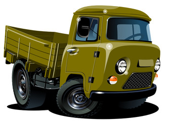 Vector cartoon 4x4 pickup