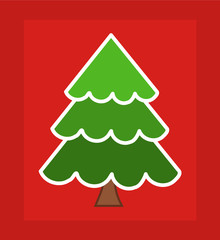 Christmas tree card
