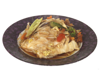 Baked Fish with Salad