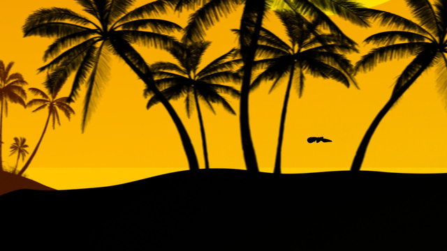 evening sun on the sea