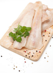 frozen pollock and spices
