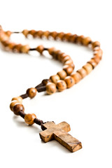 Wooden rosary beads