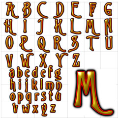 abc alphabet background font trinigan design