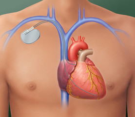 Herzschrittmacher, Positionierung