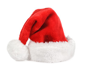Santa claus red hat on white - 37307545