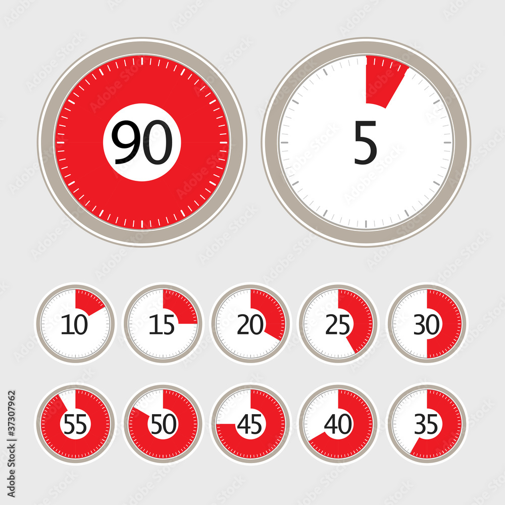 Poster Vector timer collection