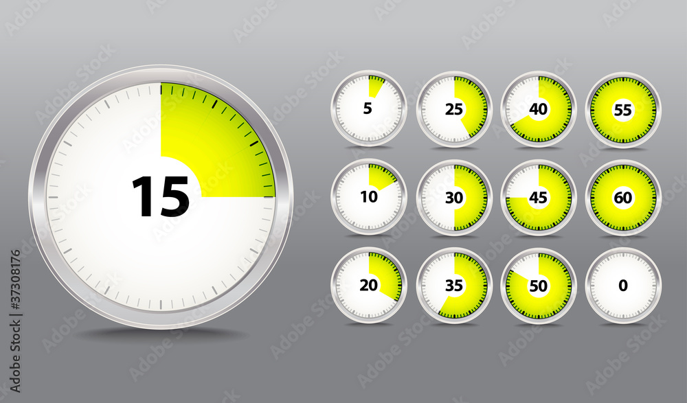 Poster Vector timer collection