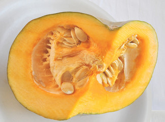 Sliced pumpkin