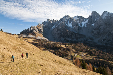 Happy family in frash air