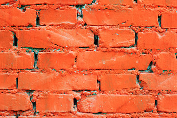 Obraz premium Red brick wall background