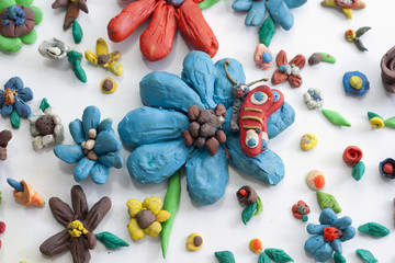 plasticine Flowers