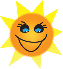 smiling sun illustration