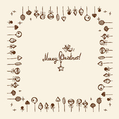 Christmas frame for your design