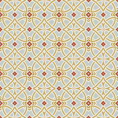 Design for seamless tiles with geometric lines and squares