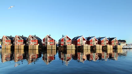 Abwaschbare Fototapete Arctic architecture © izzog