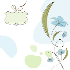 Fototapeta premium customizable floral background