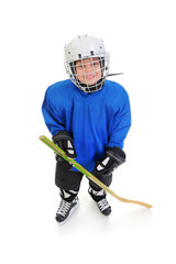 Obraz premium Little Boy Hockey Player