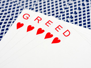 Greed at cards
