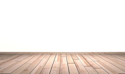 Hellem Holzboden vor Wand