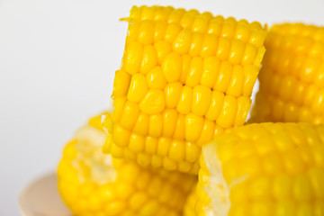 Boiled corn.