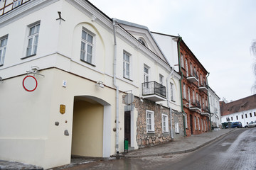 Fototapeta premium Street in the central part of Minsk