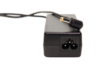 Adapter for notebook on isolate background.