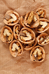 walnuts on the table