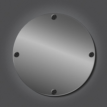 Vector Metal Round Plate
