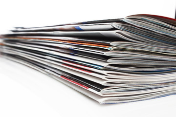 stack of magazines