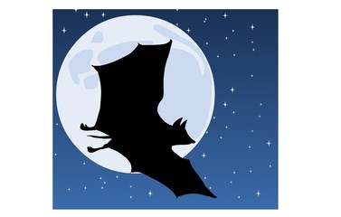 Bat on moon