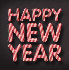 Happy new year! Button, Icon