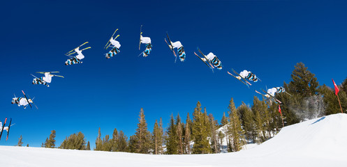Ski Back Flip off Jump