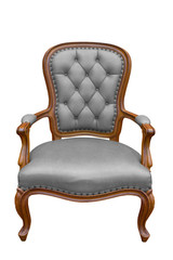 luxury armchair isolated on the white background
