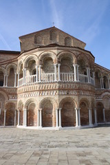 Fototapeta na wymiar Santa Maria And Donato Basilica in Murano Island
