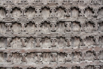 Ancient wooden door detail (Verona Italy)