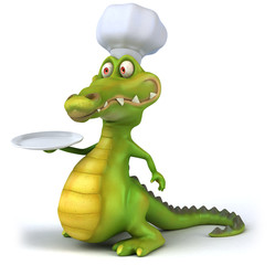 Fototapeta premium Crocodile chef