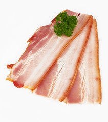 sliced pork bacon
