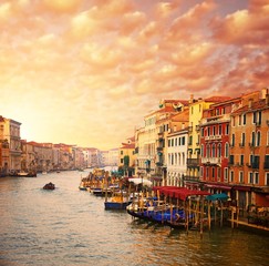 Belle vue sur le canal de Venise