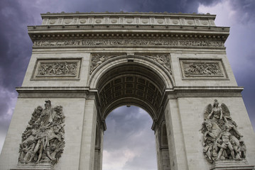 Fototapeta na wymiar Colors of Arc triumf w Paryżu