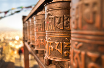 Group of pilgrims in the monkey temple