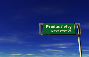 Productivity Freeway Exit Sign