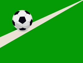 Obraz premium Ball and football field