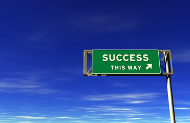 Success - Freeway Exit Sign