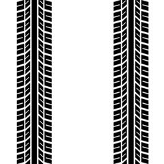 seamless trace of the tyres